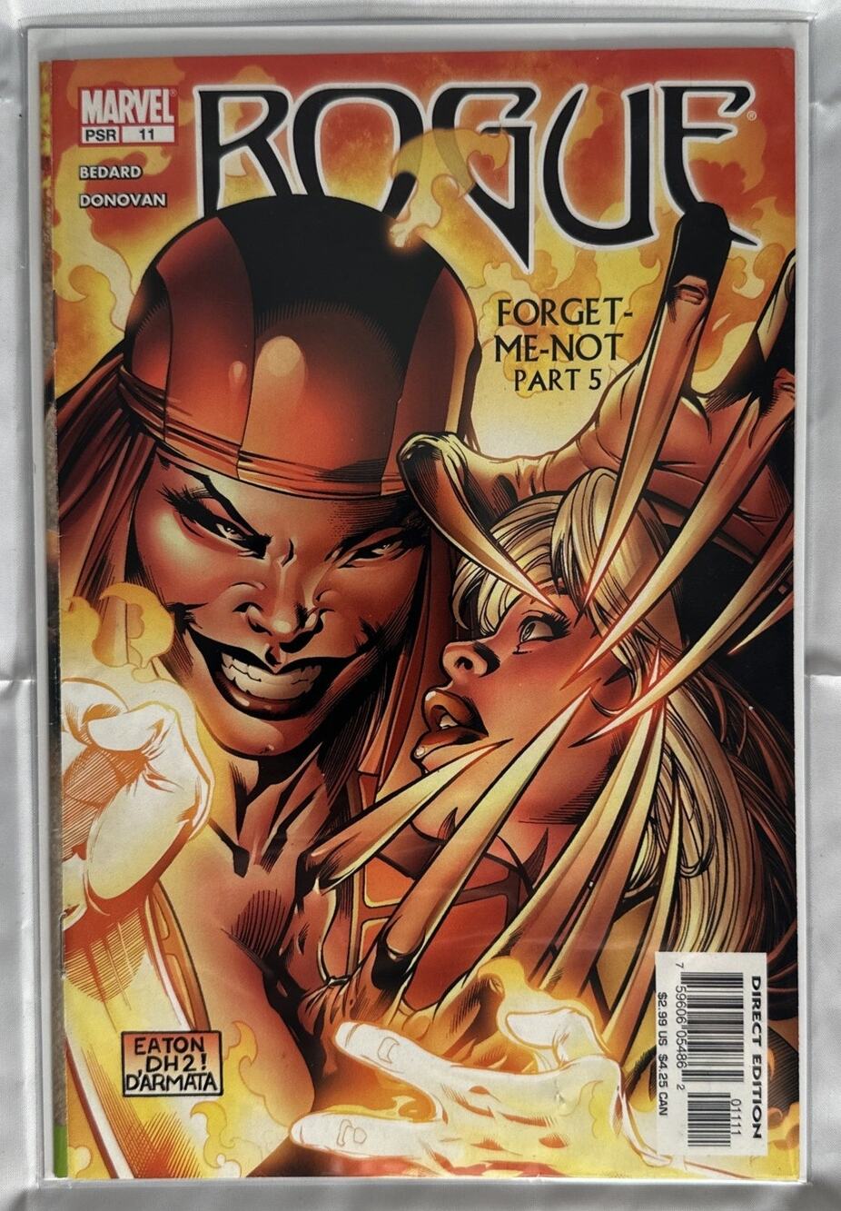 Marvel Comics Rogue #11 July 2005 Book Collector Bagged Boarded Bedard